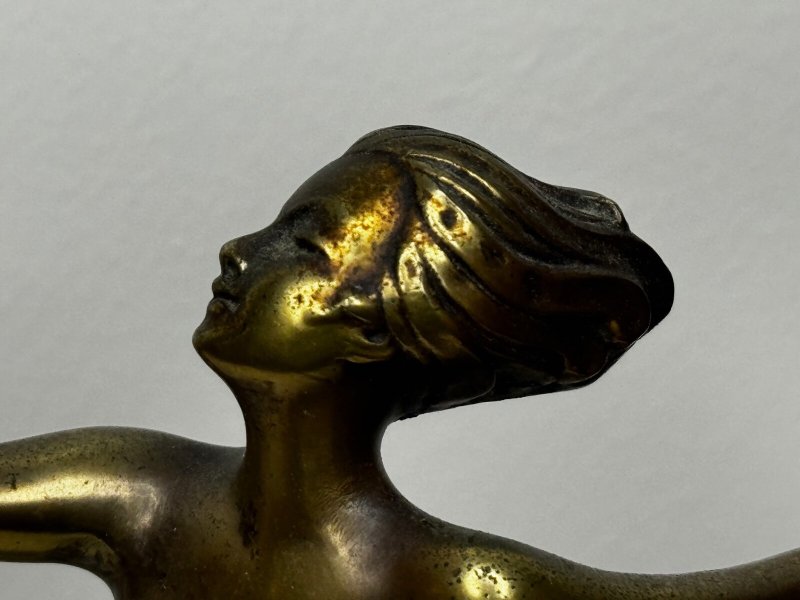 Josef Lorenzl Signed Gilt Bronze Art Deco Ballerina Figurine Sculpture - Image 10