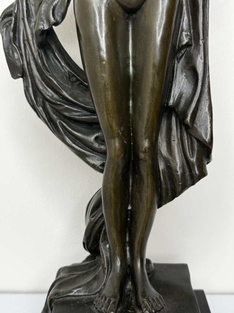 French Bronze La Source Nude Figure After Auguste Moreau (French, 1834–1917 - Image 2