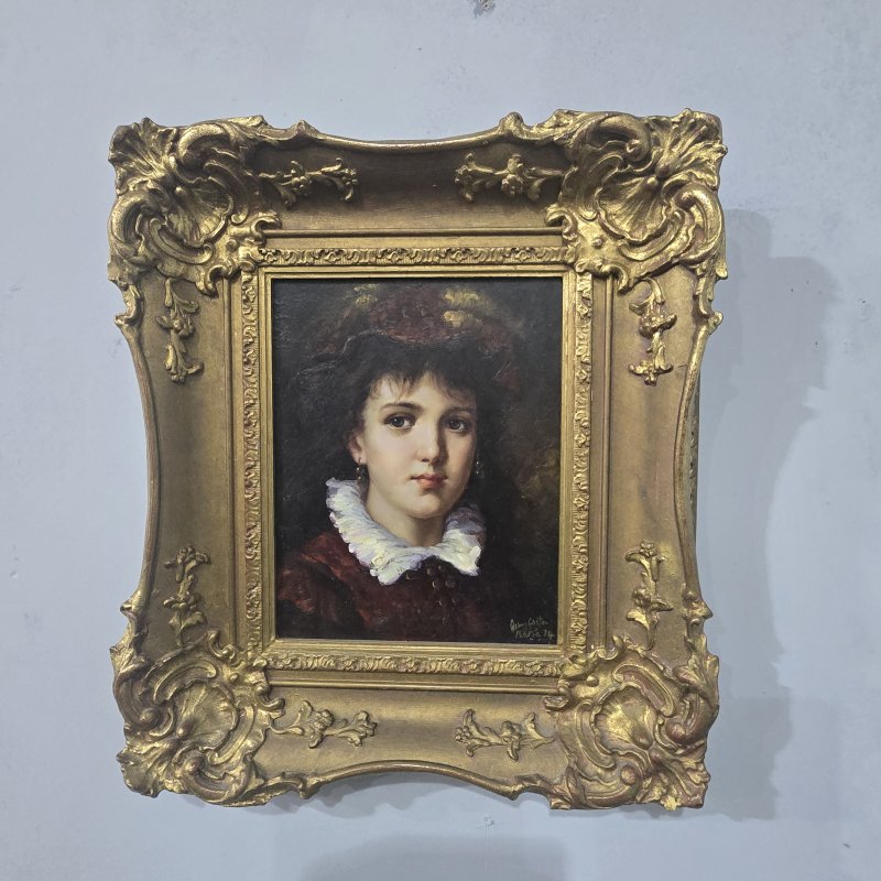 Maria Jose Hernandez Oil on Board by Jonny Gaston 1955