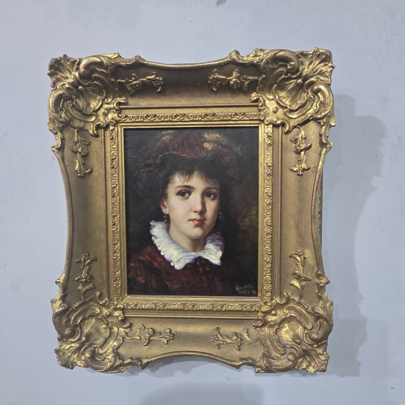 Maria Jose Hernandez Oil on Board by Jonny Gaston 1955 - Image 6