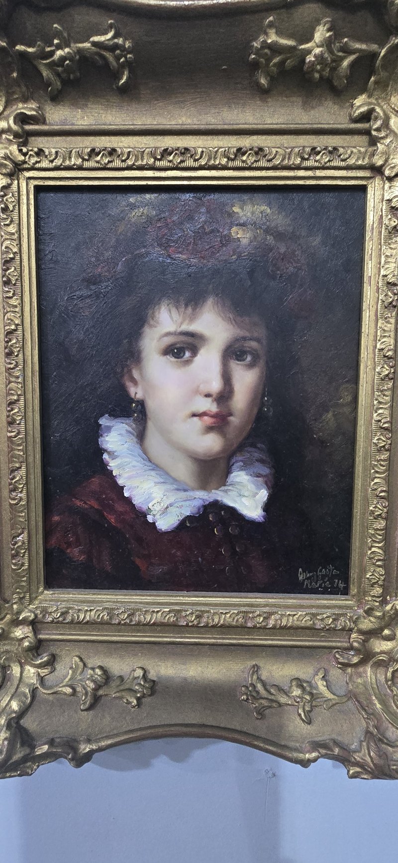 Maria Jose Hernandez Oil on Board by Jonny Gaston 1955 - Image 7