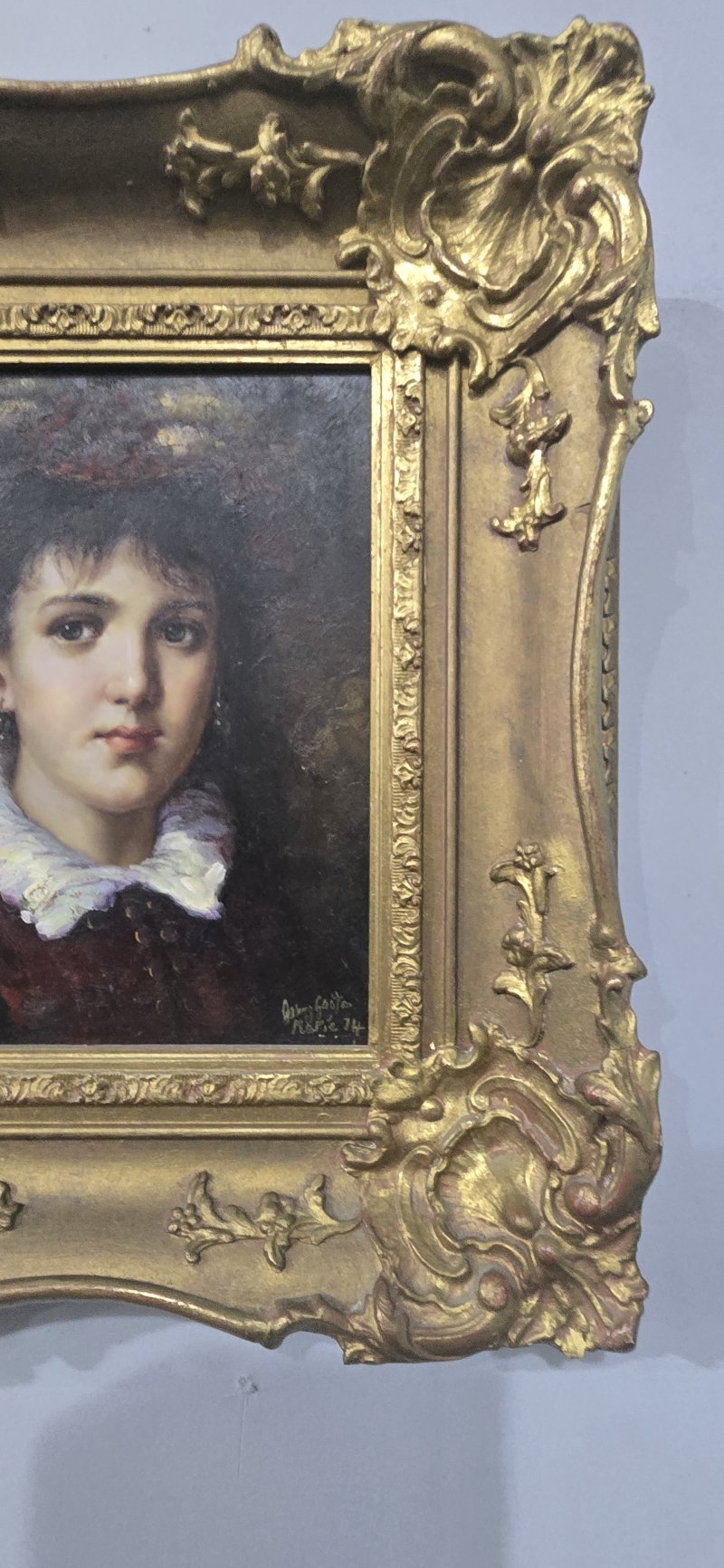 Maria Jose Hernandez Oil on Board by Jonny Gaston 1955 - Image 4