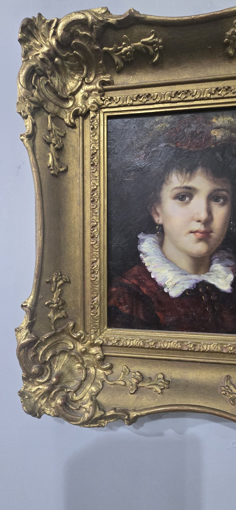 Maria Jose Hernandez Oil on Board by Jonny Gaston 1955 - Image 5