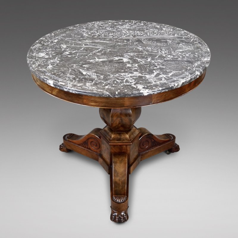 French Flame Mahogany Gueridon/Centre Table