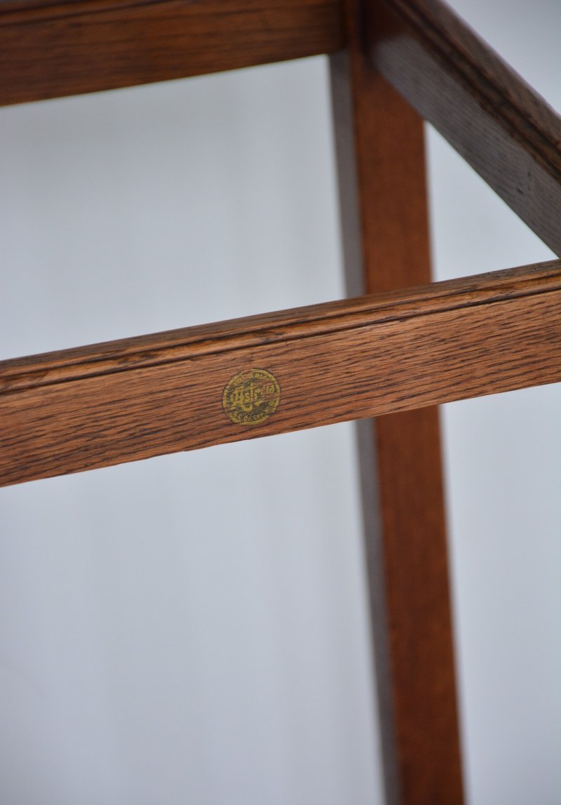 English Arts And Crafts Solid Oak Coat Stand By Astrola - Image 7