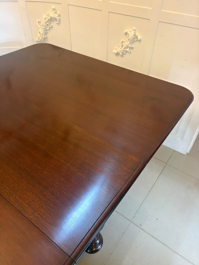 Antique William IV Figured Mahogany 14 Seater Extending Dining Table - Image 7