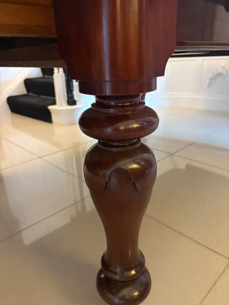 Antique William IV Figured Mahogany 14 Seater Extending Dining Table - Image 10