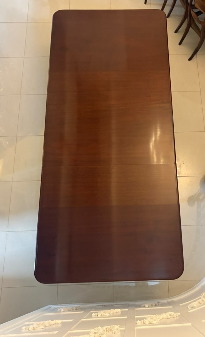 Antique William IV Figured Mahogany 14 Seater Extending Dining Table - Image 3