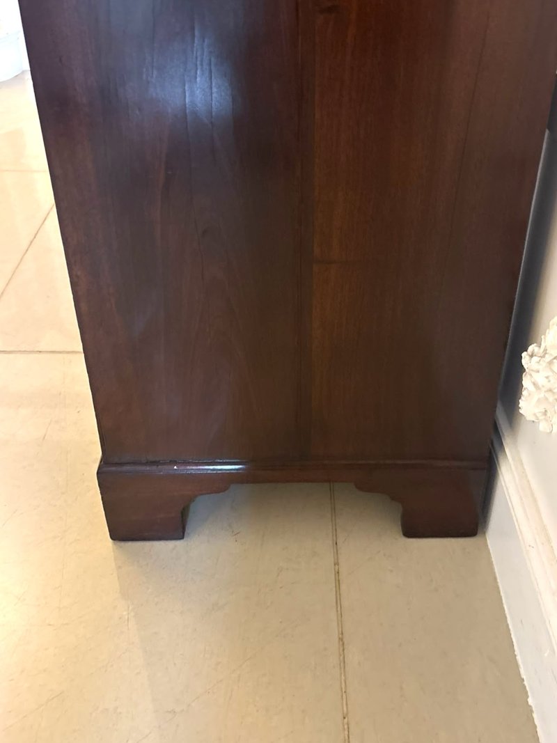 Antique George II Mahogany Chest of Drawers with Fitted Writing Desk - Image 13