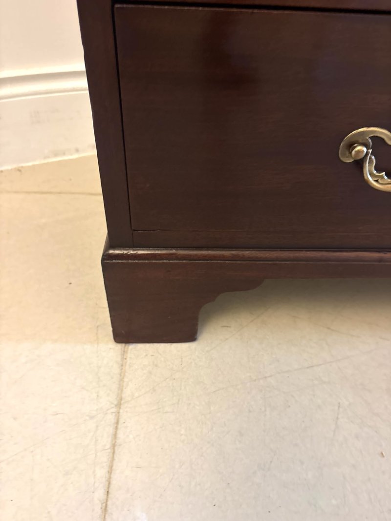 Antique George II Mahogany Chest of Drawers with Fitted Writing Desk - Image 27