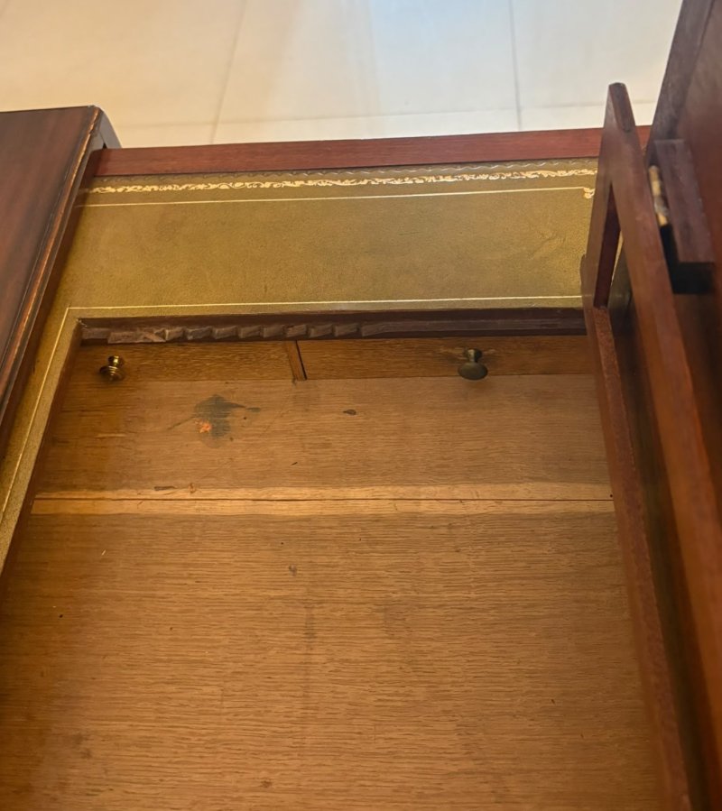 Antique George II Mahogany Chest of Drawers with Fitted Writing Desk - Image 23