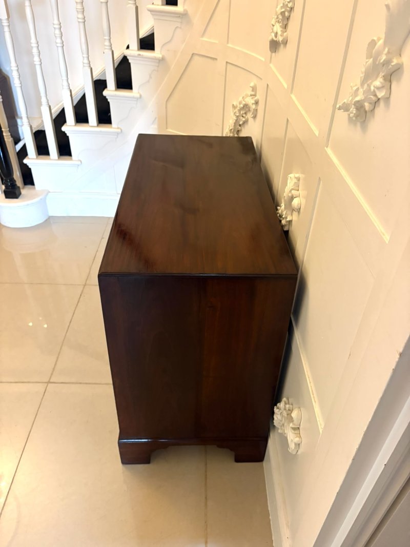Antique George II Mahogany Chest of Drawers with Fitted Writing Desk - Image 10