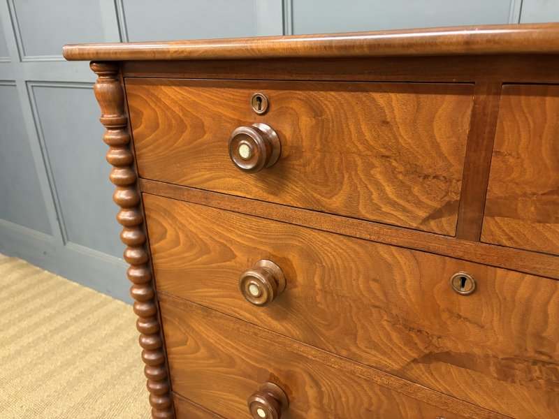 Victorian Mahogany Chest of Drawers - Image 6