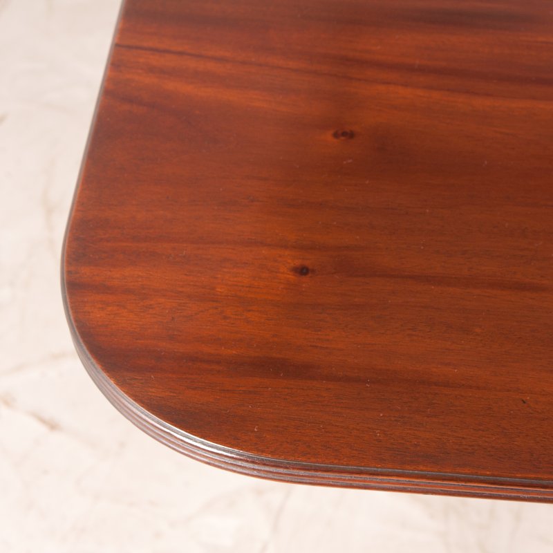Regency Style Twin Pillar Dining Table With Two Leaves - Image 18