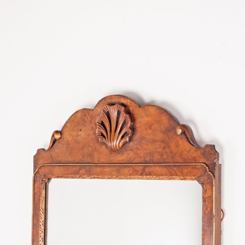 Carved Walnut Mirror - Image 6