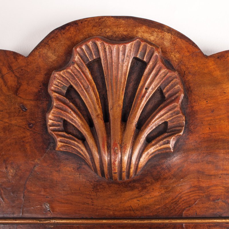 Carved Walnut Mirror - Image 8