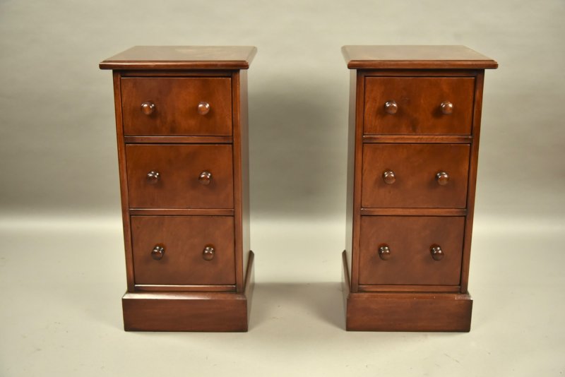 Pair of Victorian Mahogany Bedside Chests