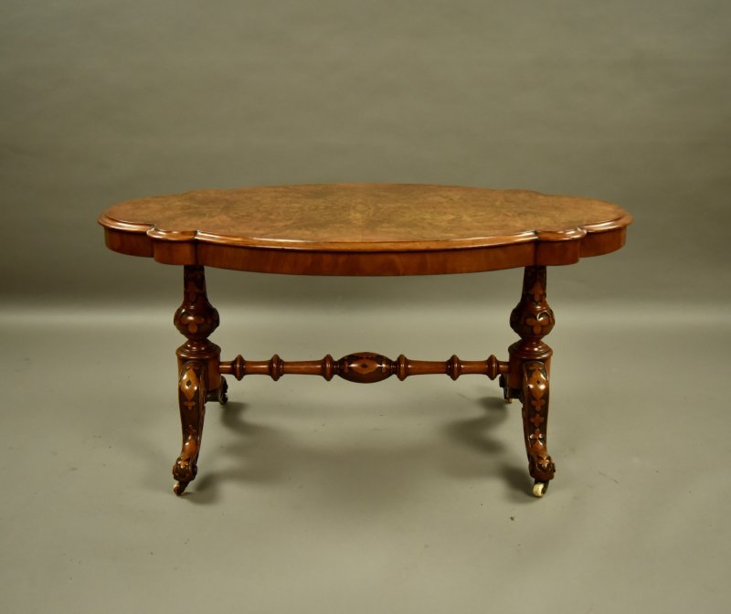 Victorian Walnut Coffee Table - Image 2