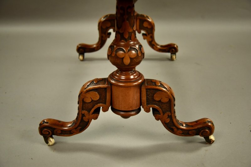 Victorian Walnut Coffee Table - Image 5