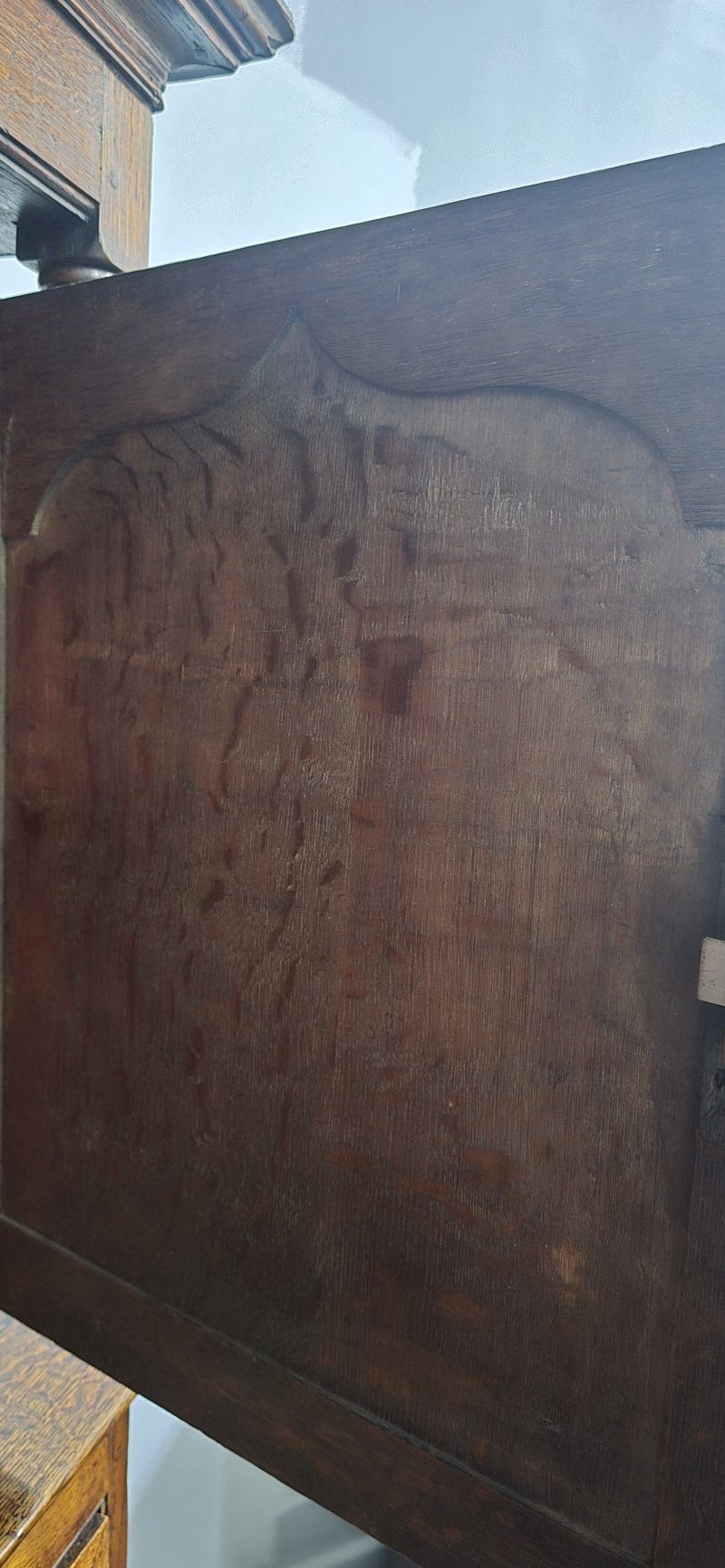 Super Oak Georgian Court Cupboard - Image 3