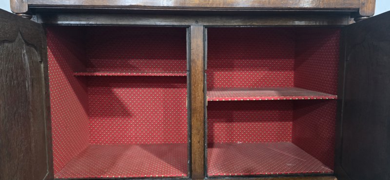 Super Oak Georgian Court Cupboard - Image 7