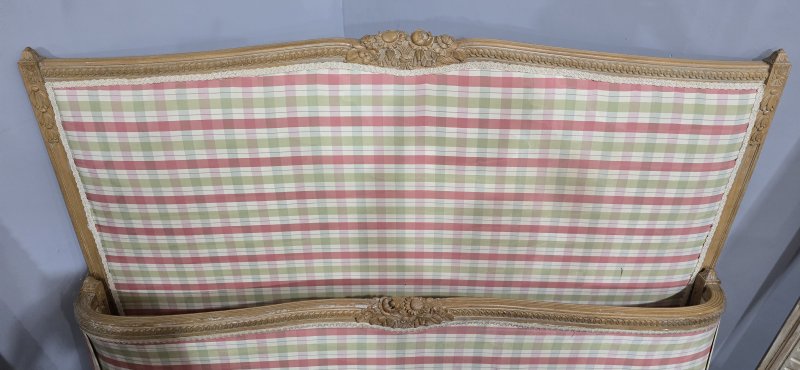 French Limed Curved Double Bed - Image 9