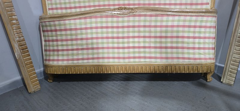 French Limed Curved Double Bed - Image 10