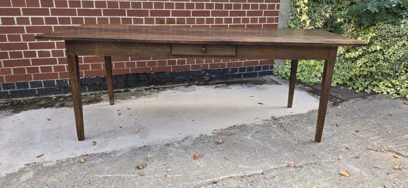 Super French Plank Kitchen Refrectoy Farmhouse Dining Table - Image 5