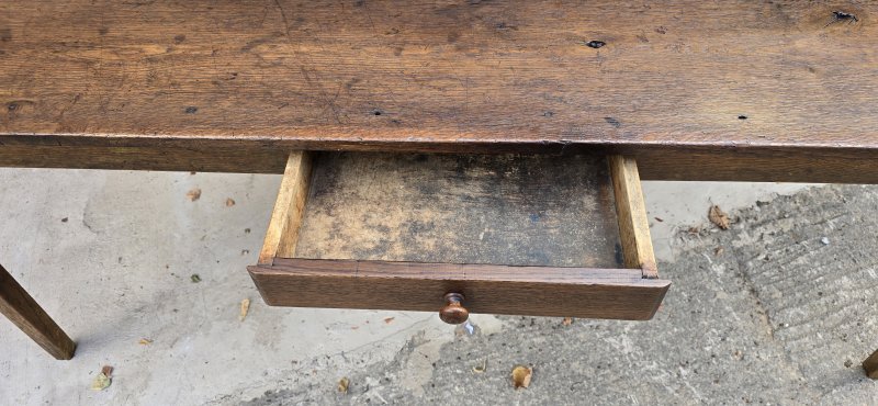 Super French Plank Kitchen Refrectoy Farmhouse Dining Table - Image 13