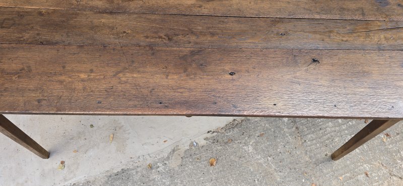Super French Plank Kitchen Refrectoy Farmhouse Dining Table - Image 15