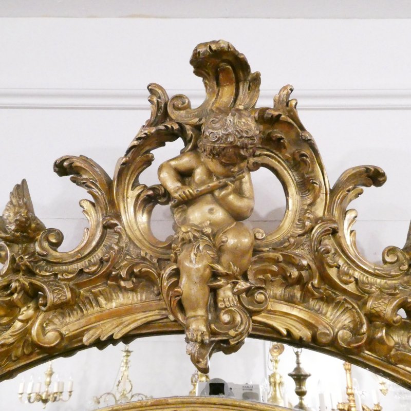 French 19th Century Gilt Wall Mirror in the Louis XVI Style - Image 2