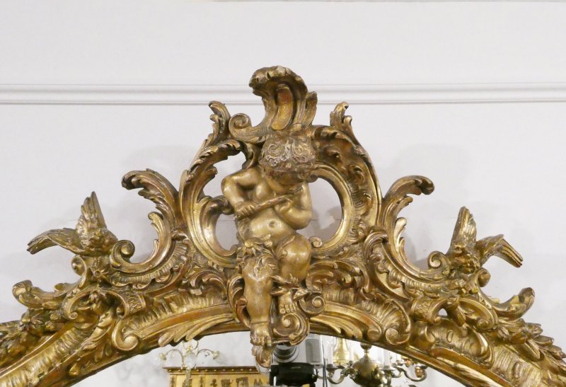 French 19th Century Gilt Wall Mirror in the Louis XVI Style - Image 3