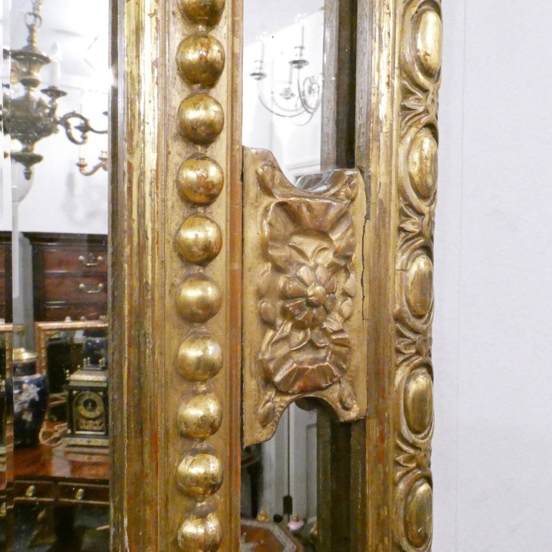 French 19th Century Gilt Wall Mirror in the Louis XVI Style - Image 14