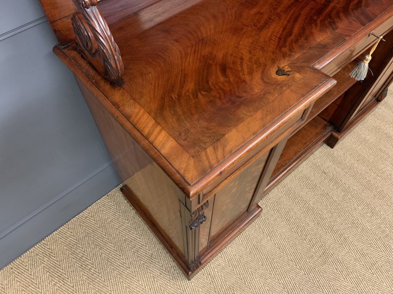 Early 19th Century Flame Mahogany Chiffonier Bookcase - Image 19