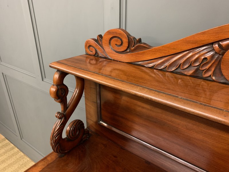 Early 19th Century Flame Mahogany Chiffonier Bookcase - Image 11