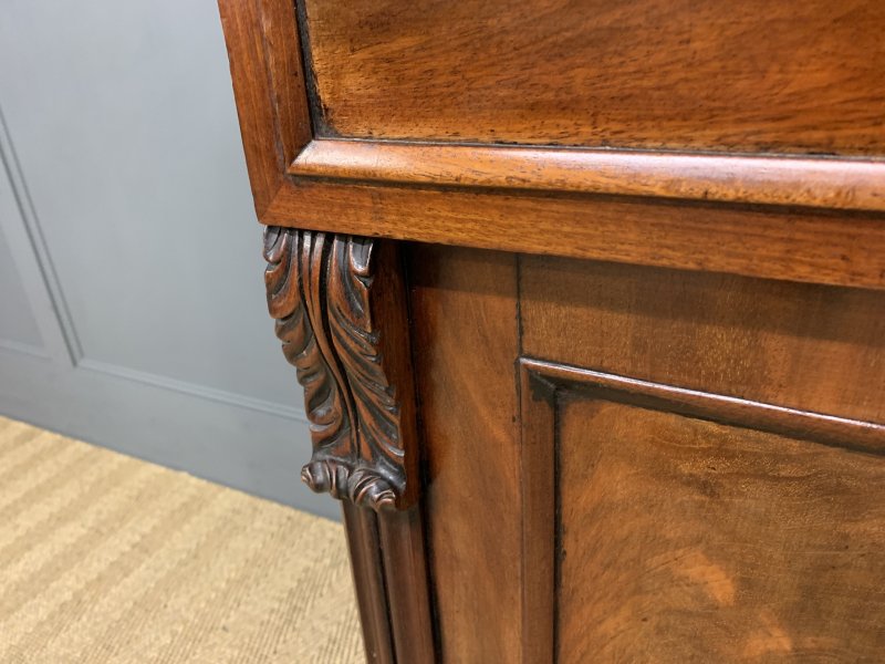 Early 19th Century Flame Mahogany Chiffonier Bookcase - Image 13