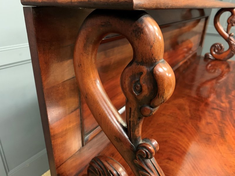 Early 19th Century Flame Mahogany Chiffonier Bookcase - Image 16