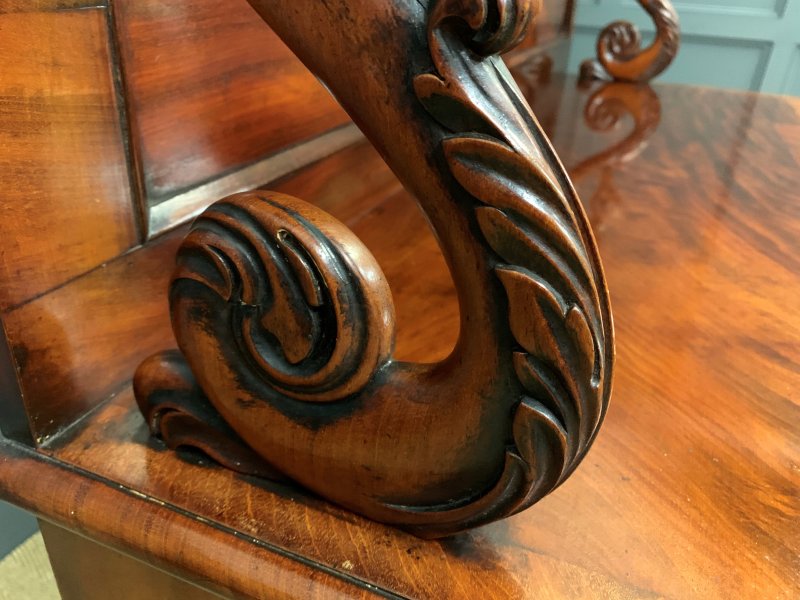 Early 19th Century Flame Mahogany Chiffonier Bookcase - Image 17