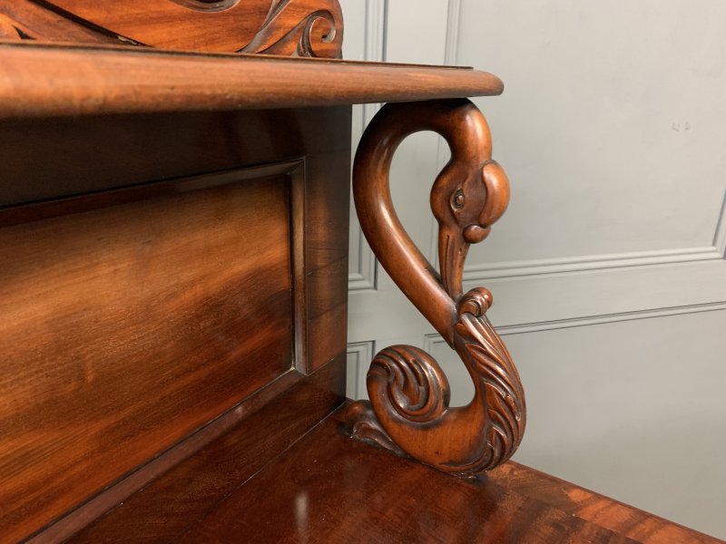 Early 19th Century Flame Mahogany Chiffonier Bookcase - Image 15