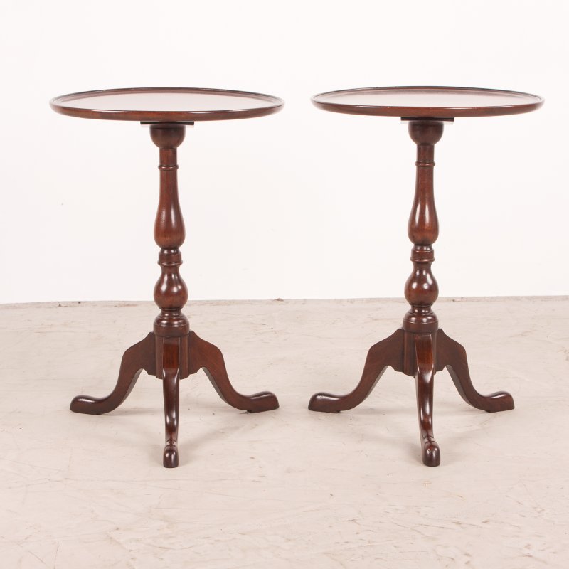 Pair of Mahogany Wine Tables - Image 2