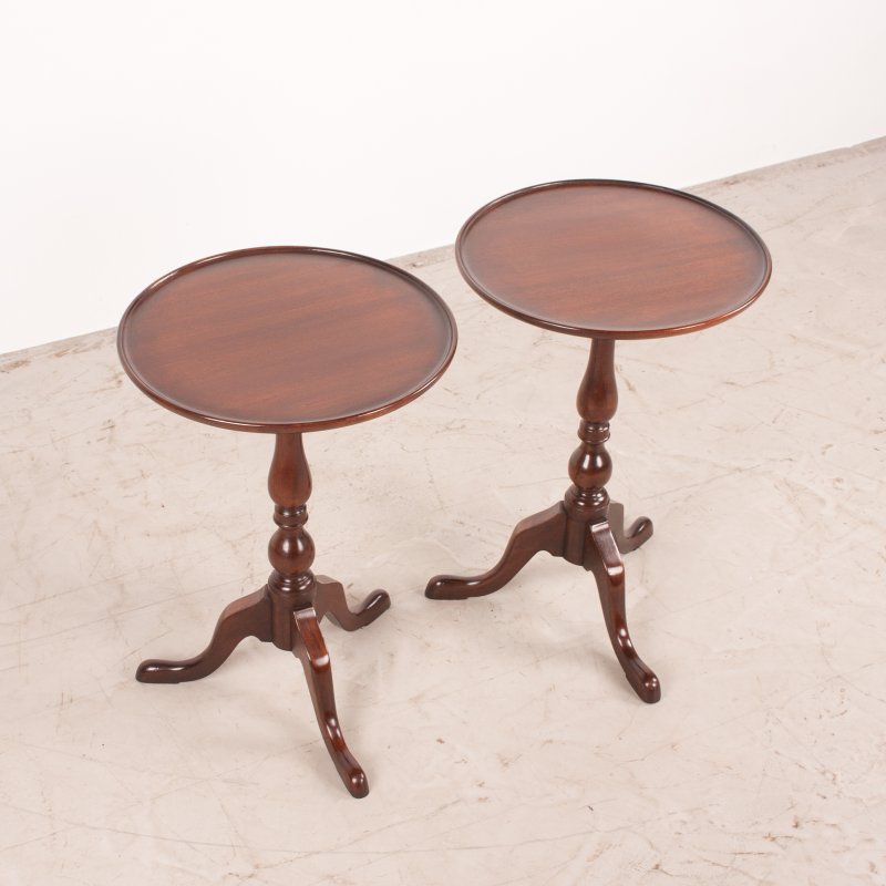Pair of Mahogany Wine Tables - Image 4