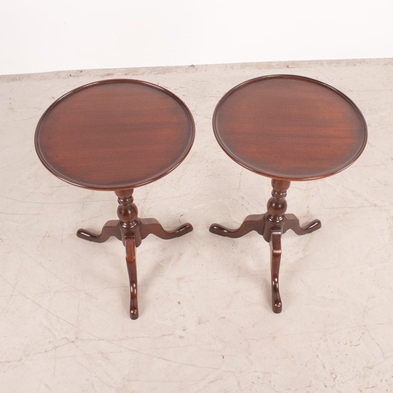 Pair of Mahogany Wine Tables - Image 3