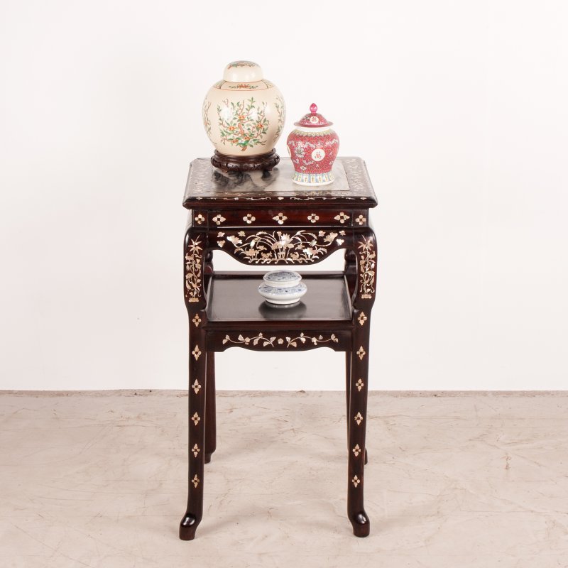 Chinese Occasional Table with Mother of Pearl Inlay