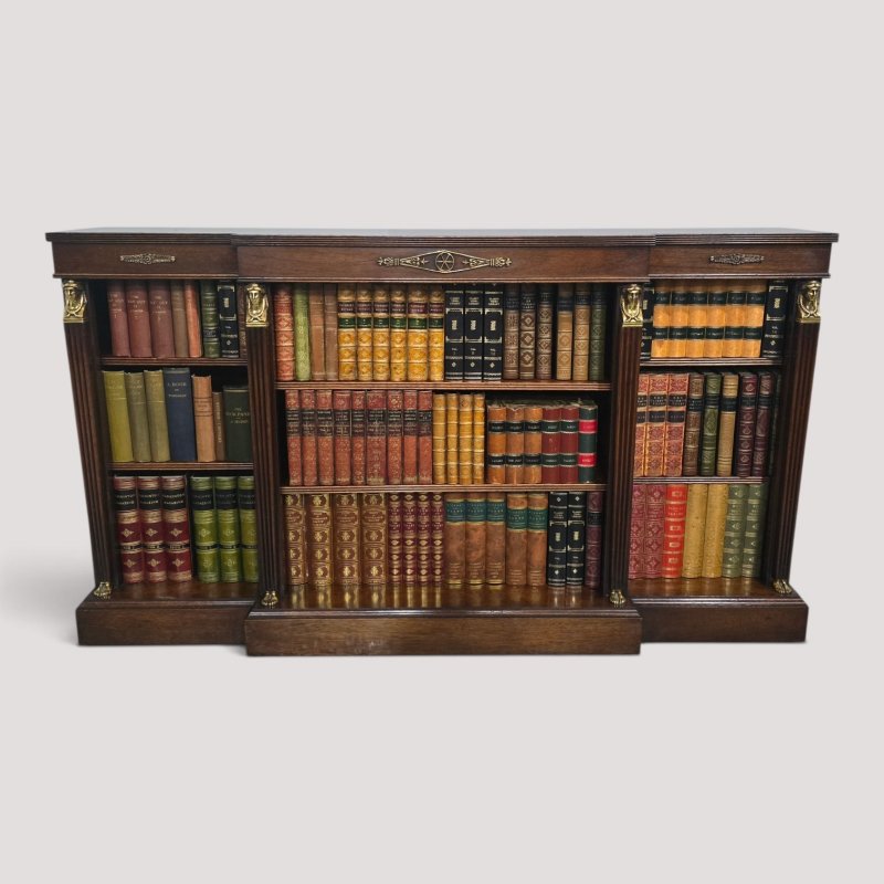 Empire Mahogany Adjustable Library Bookcase