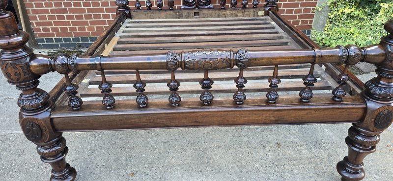 Victorian Anglo-indian Colonial Raj King Size Four Poster Bed (Circa 1880) - Image 19