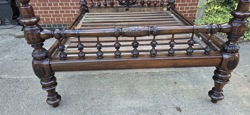 Victorian Anglo-indian Colonial Raj King Size Four Poster Bed (Circa 1880) - Image 21