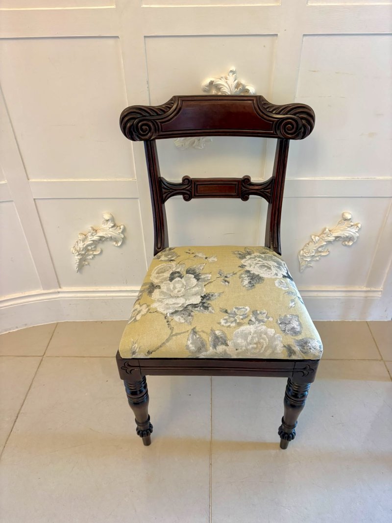 Antique Regency Mahogany Set of 8 Dining Chairs Including 2 Carvers - Image 9