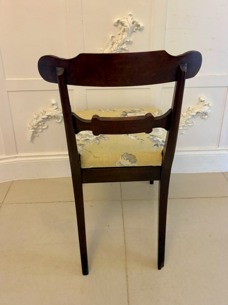 Antique Regency Mahogany Set of 8 Dining Chairs Including 2 Carvers - Image 11