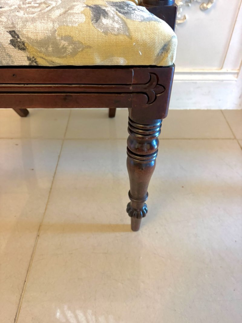 Antique Regency Mahogany Set of 8 Dining Chairs Including 2 Carvers - Image 16