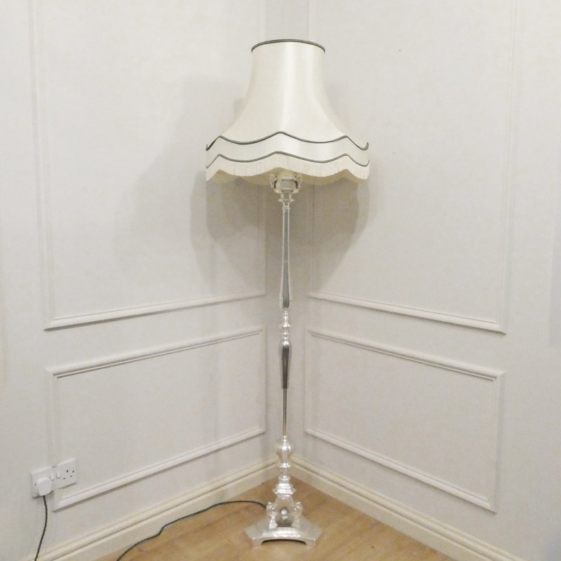 Early 20th Century Silver Floor Lamp